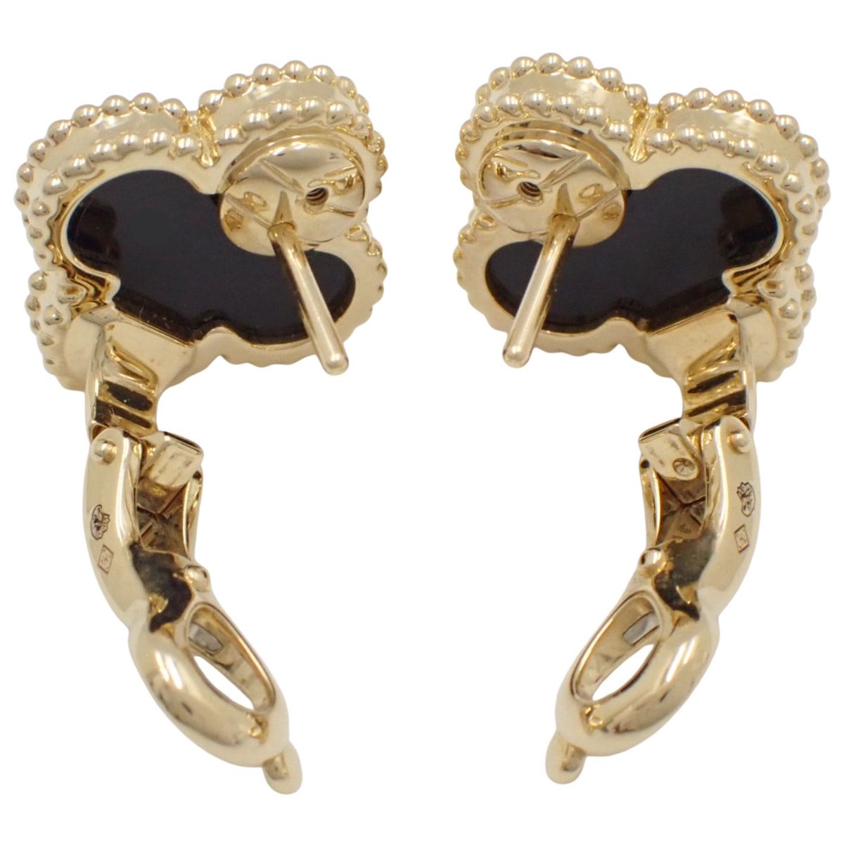 2024年 ヴァンクリーフ ヴィンテージアルハンブラ ピアス オニキス　新品 2024年 ヴァンクリーフ ヴィンテージアルハンブラ ピアス オニキス