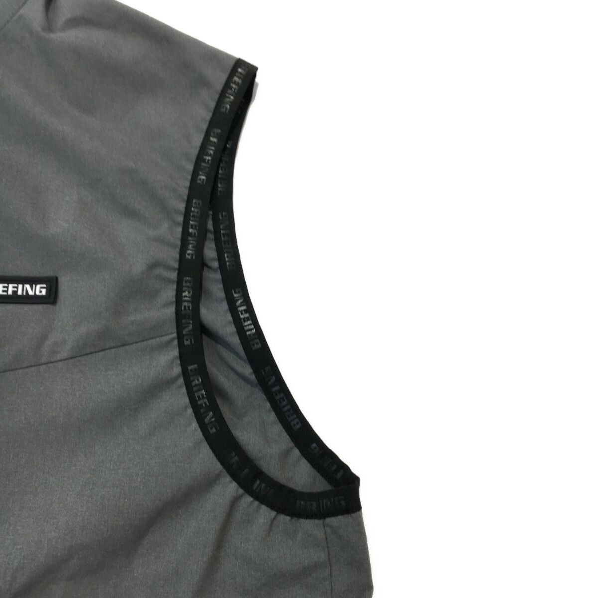 中古 メンズ ブリーフィング BRIEFING ベスト L グレー ダブルジップ