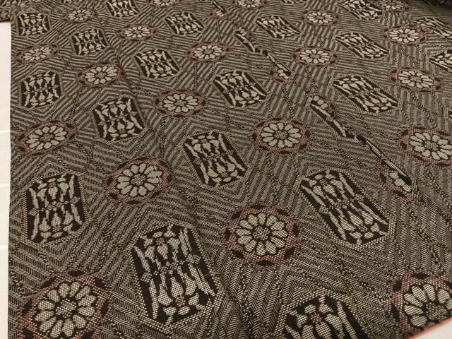 平和屋着物○本場大島紬 龍郷絣 舞葉文 正絹 逸品 AAAU8441zg - メルカリ 