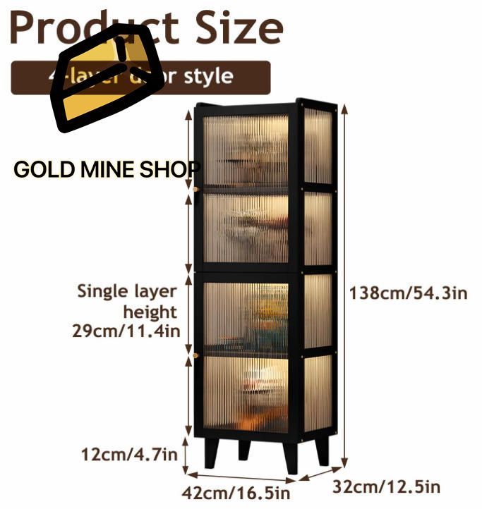 4 層の本の棚 本箱の表示棚の透明な仕切り開いた貯蔵の丸みを帯びたコーナーは居間の寝室の調査のためのキャビネットの足を高めました With door 4Tier