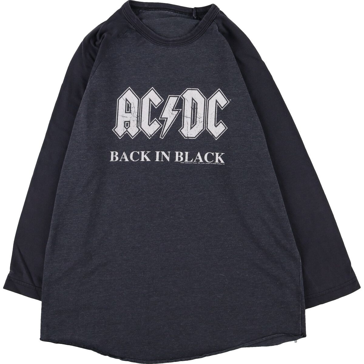古着 00年代 AC/DC エーシーディーシー 七分袖 ラグラン バンドTシャツ バンT メンズS相当/eaa487980