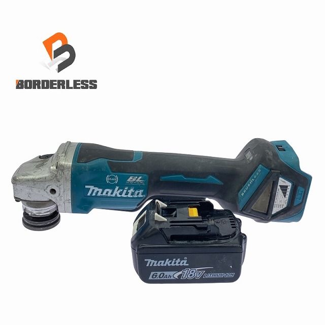 比較的 makita マキタ 125mm 18V 充電式ディスクグラインダ GA518D バッテリー1個 18V 6.0Ah 付き