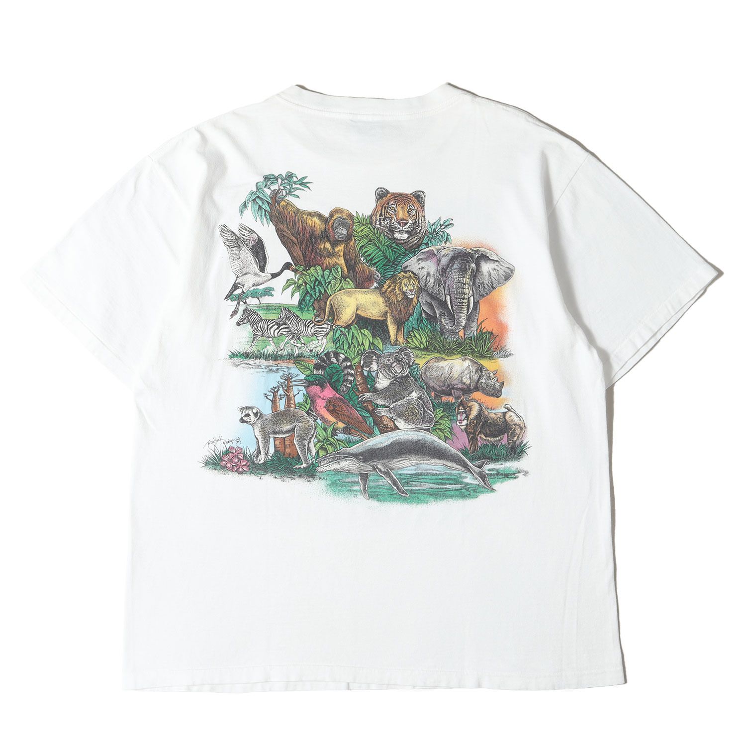 90s - 00s ヴィンテージ古着 Tシャツ サイズ:XL / 90s WWF アニマル 