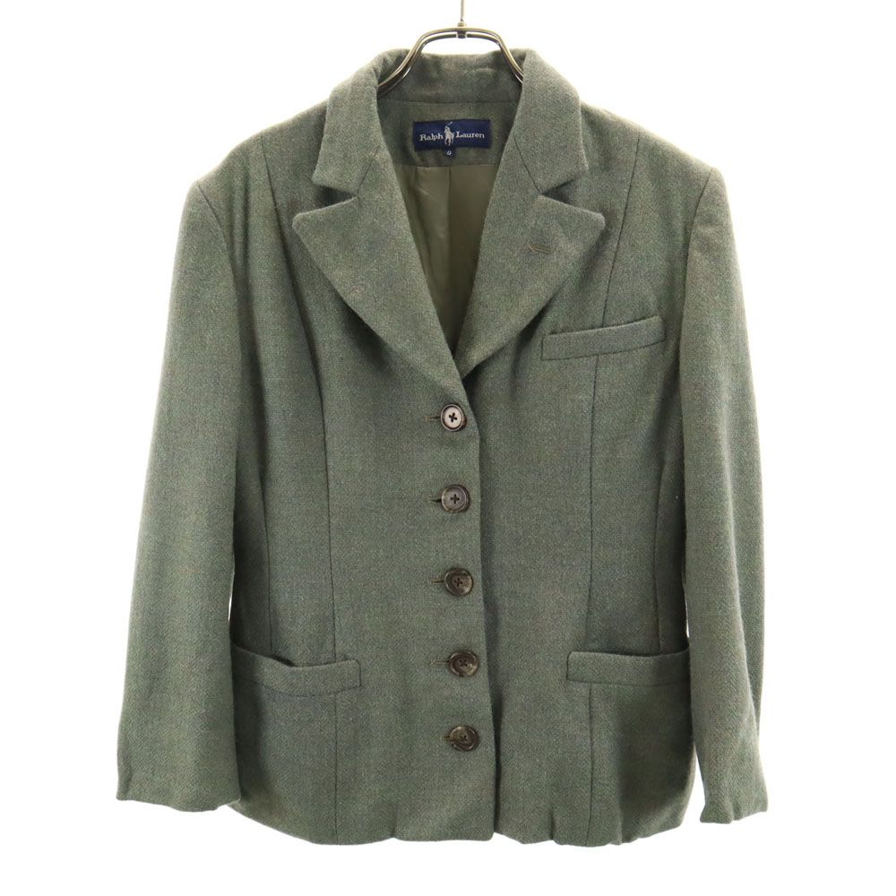 ラルフローレン ウール テーラードジャケット 9 グリーン RALPH LAUREN