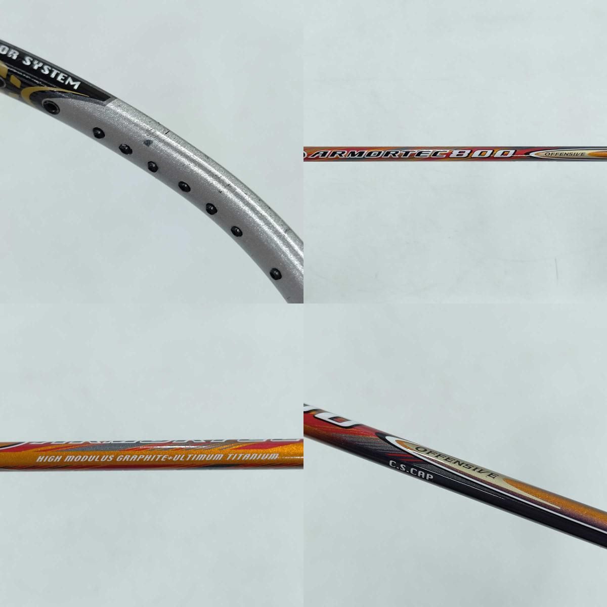 ラケット YONEX ARMORTEC800 OFFENSIVE 4UG5 Yonex Armortec 800 Offensive Badminton Racquet