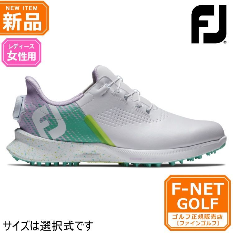ゴルフ 新品【メーカー正規仕入品】【90769ホワイト/グリーン】Foot Joy フットジョイ ゴルフシューズ FJ Fuel WMN 24 FJ フュ―エル フラッシュ BOA スパイクレス （レディース）【ウィズ：W】