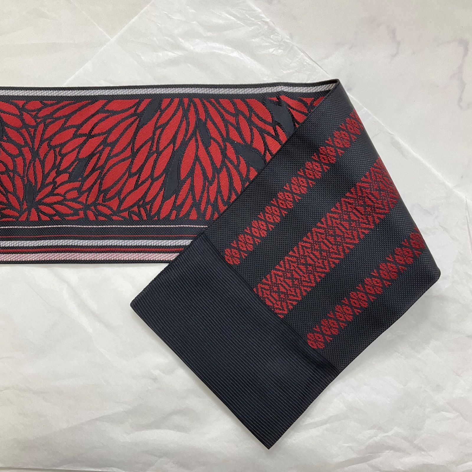 ○ kimono+one○未使用○本場筑前博多織○博多献上○手織り○正絹 