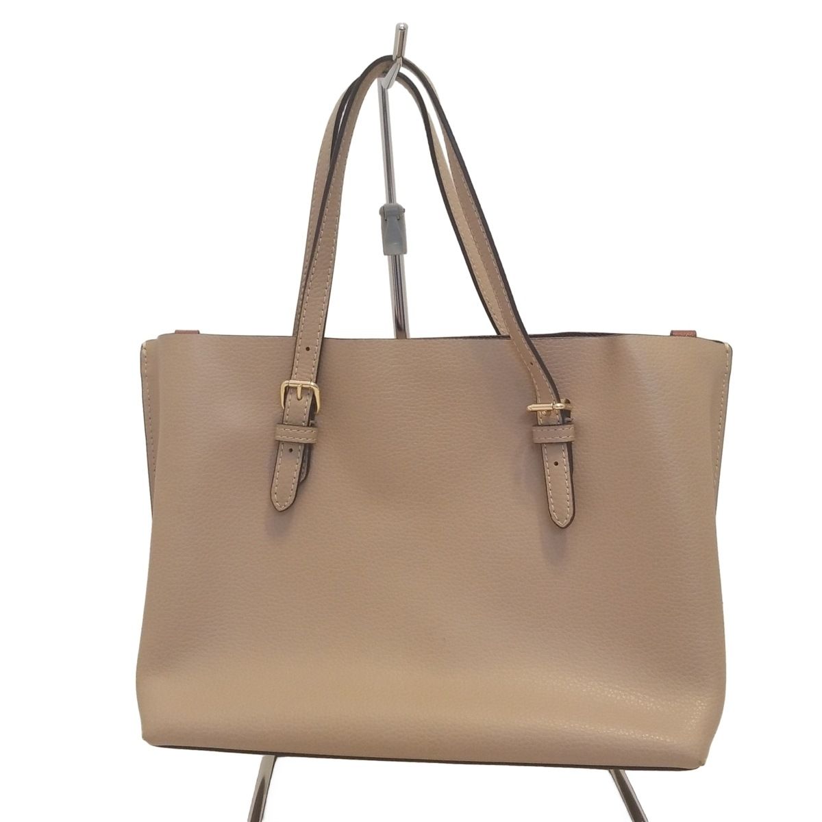 【美品】コーチ トートバッグ ハンドバッグ ウール×レザー ベージュ ブラウン COACH コーチ バッグ レディース トートバッグ ショルダーバッグ