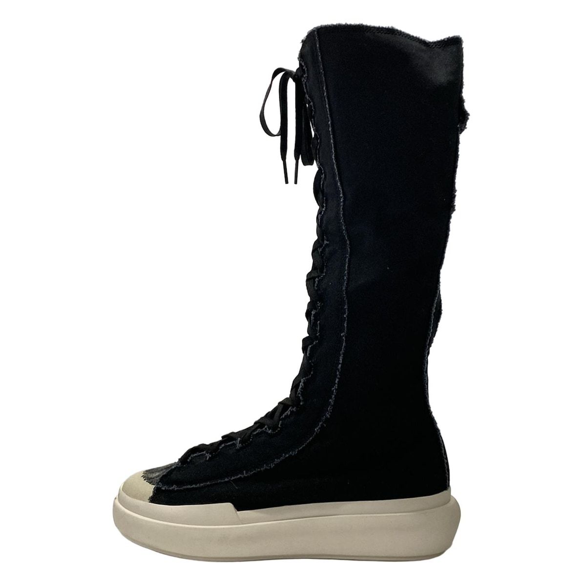 Y-3 ワイスリー ブーツ 27 レディース NIZZA IF7789 黒 レースアップ