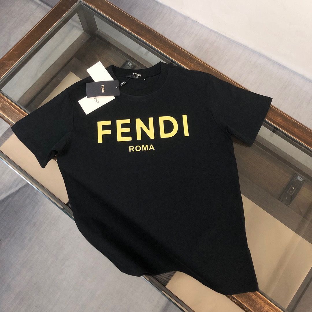 FENDIフェンディ24春夏最新カップル半袖Tシャツ男女同型