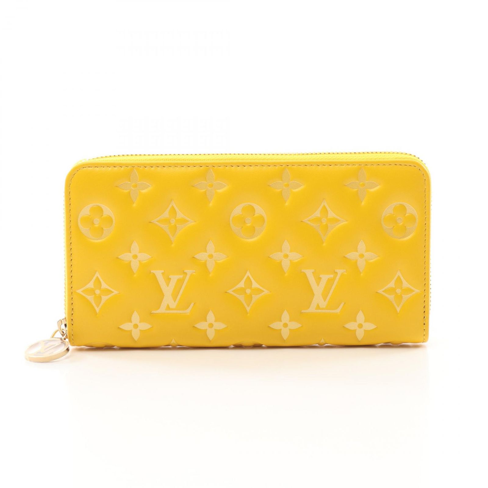 ルイ ヴィトン LOUIS VUITTON ラウンド長財布 ジッピー ウォレット M13699 ギンコイエロー レザー ジッピー ウォレット レディース