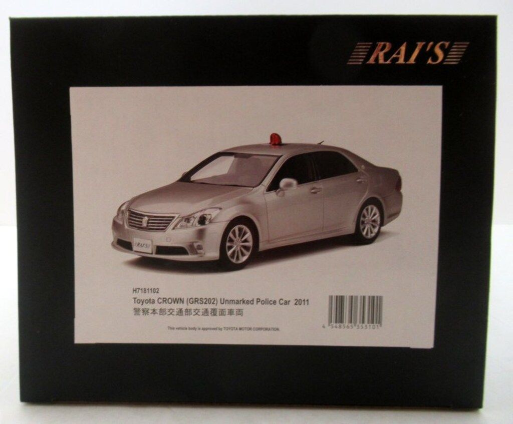 中古】RAI'S 1/18 トヨタ クラウン (GRS202) 2011 警察本部交通部交通