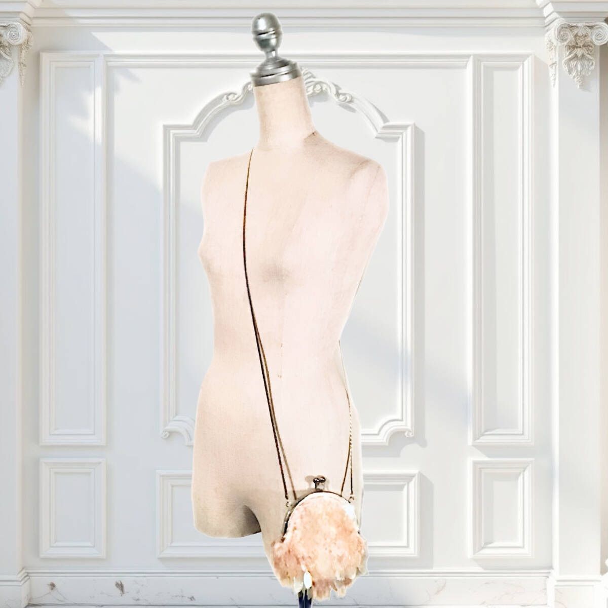 COMTESSE　コンテス　ワンハンドルバッグ　ホースヘアー×レザー　ネイビー COMTESSE コンテス ワンハンドルバッグ ホースヘアー×レザー