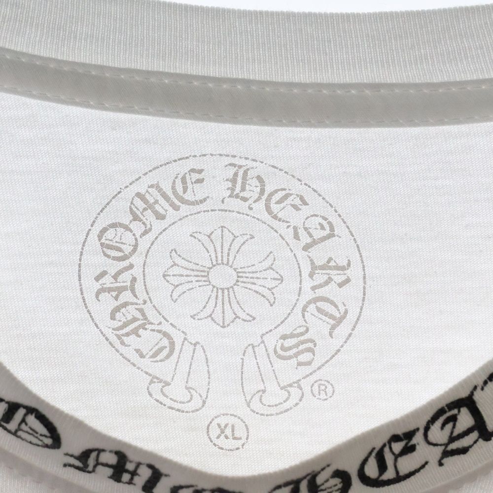 CHROME HEARTS クロムハーツ Vネック Tシャツ CHROME HEARTS (クロムハーツ) Neck Logo L/S Tee ネックロゴ