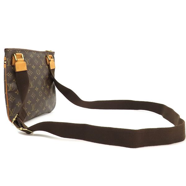 ルイヴィトン LOUIS VUITTON ショルダーバッグ ポシェット ボスフォール モノグラムキャンバス モノグラム ゴールド金具 茶 M40044 MI0095
