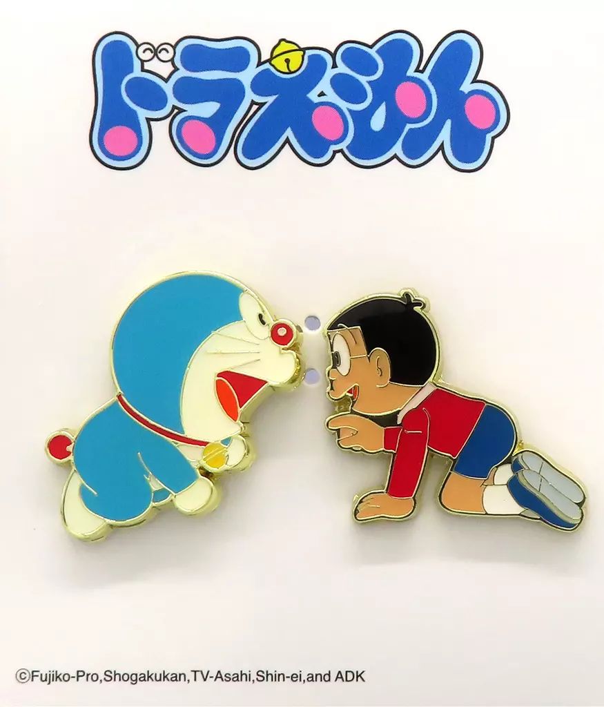 中古】バッジ・ビンズ ドラえもんとのび太 ピンズ 「ドラえもん」 藤子