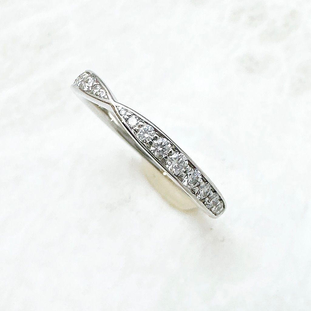 Tiffany＆Co. ハーモニー ダイヤモンド プラチナ リング 約8号 U