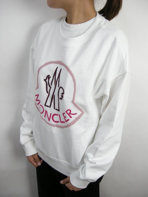 サイズM (ゆったりめ)■新品 本物■モンクレール スウェット 白 レディース MONCLER - モンクレール MONCLER スウェットの通販 by KOMEHYO