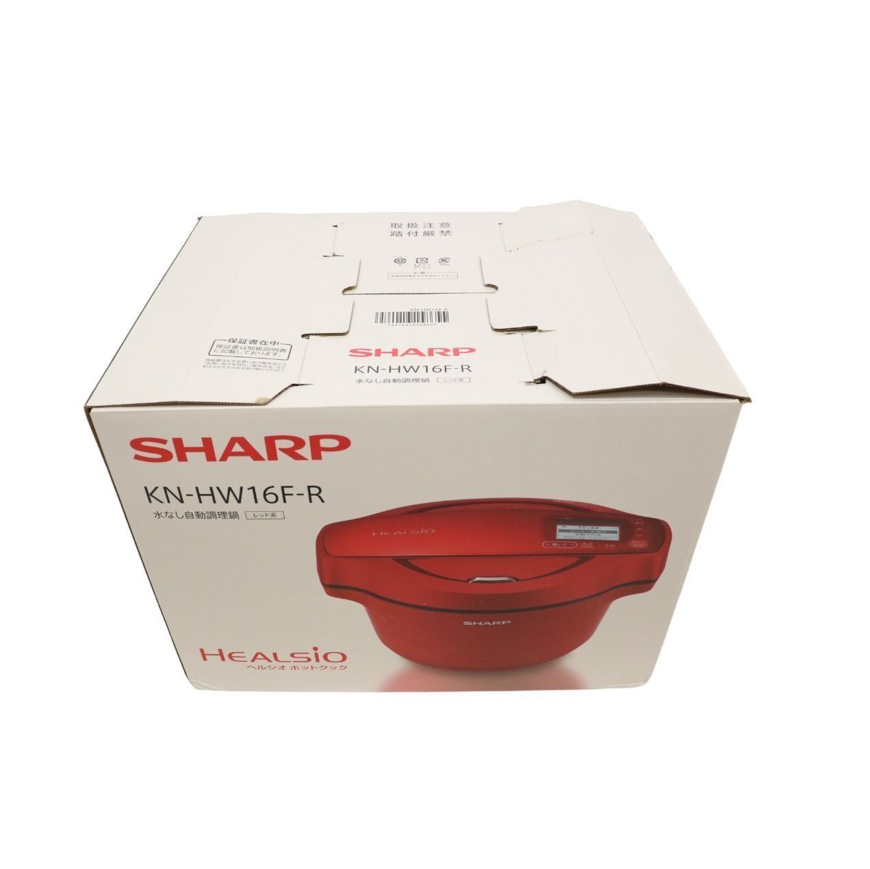 SHARP ヘルシオ ホットクック 1.6Lタイプ KN-HW16F-R レッド【良い（B