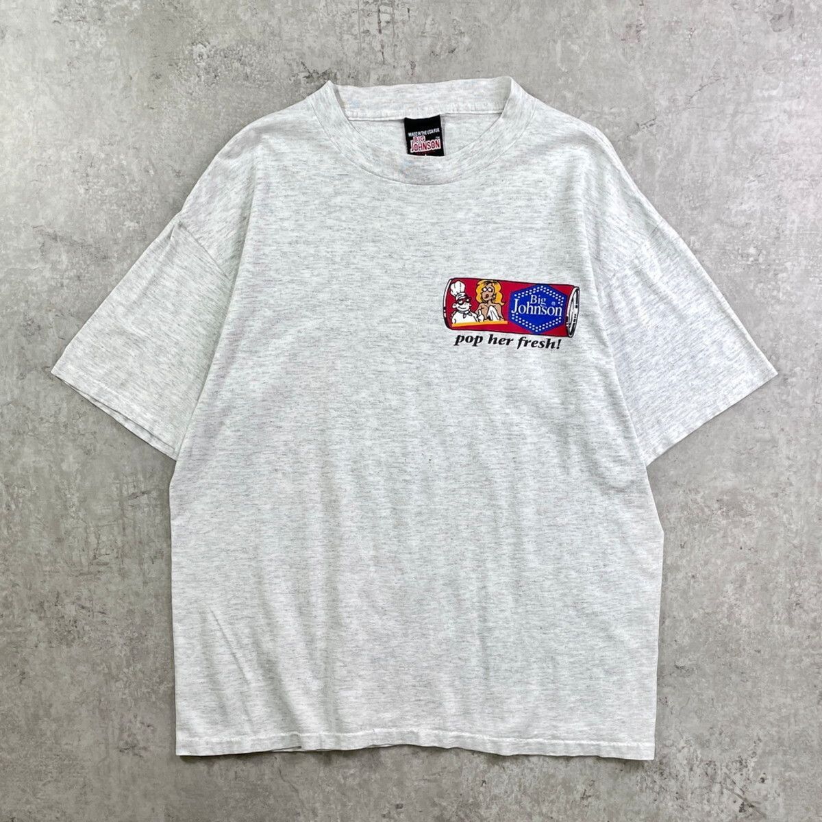 90年代 USA製 BIG JOHNSON ジョークプリントTシャツ エロT メンズL 