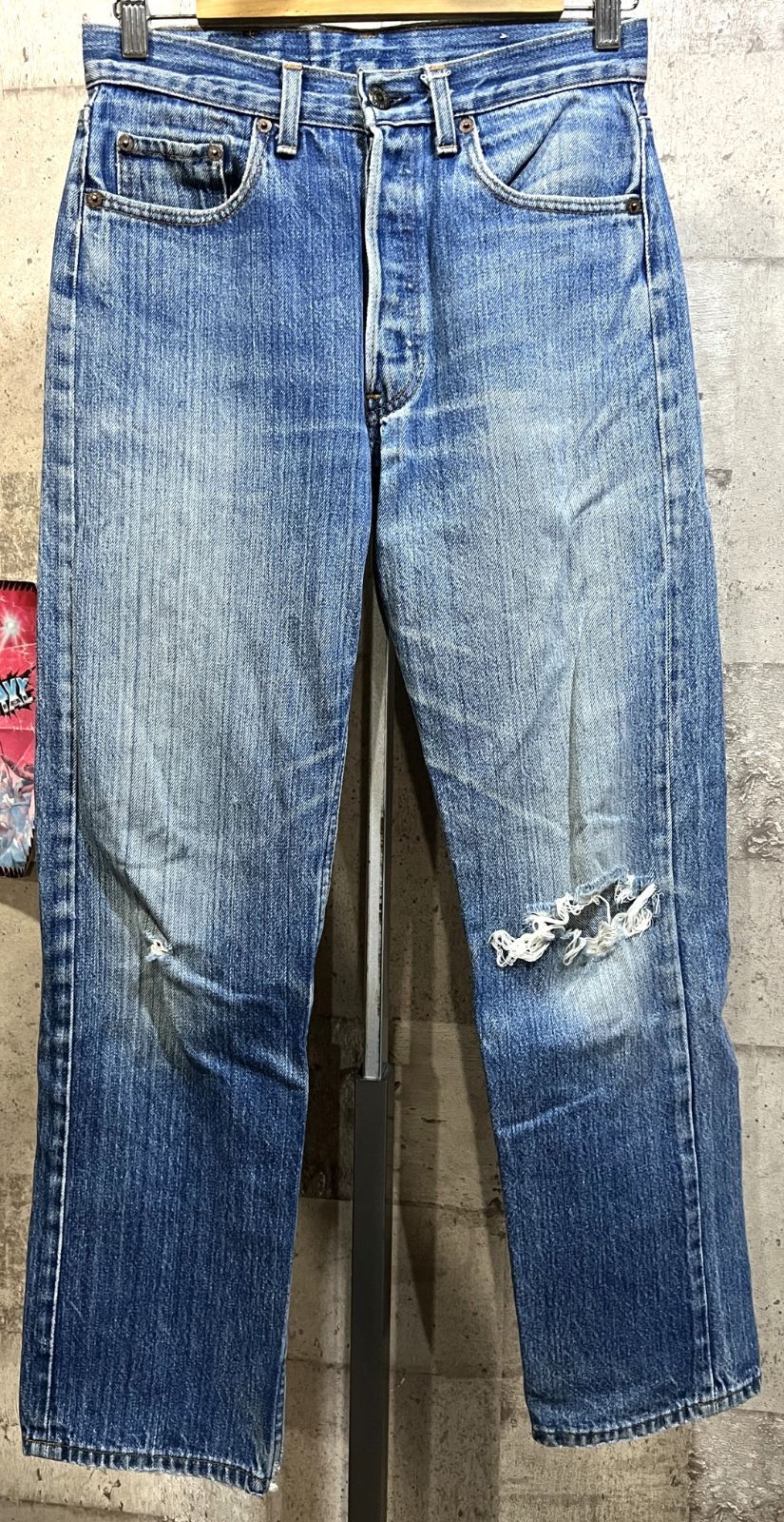 87年 ハチマル後期 USA製 リーバイス 501 ジーンズ W30 Levi's 縦落ち 