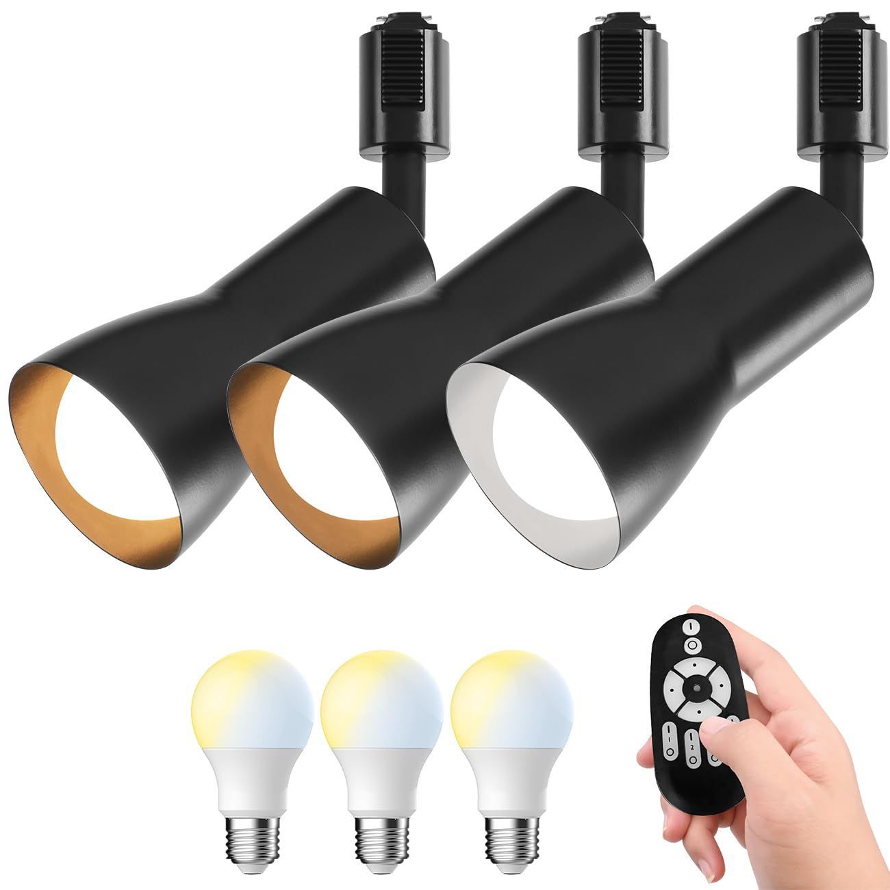 スポットライト3本セット 電球色 ライティングレール専用 角度24