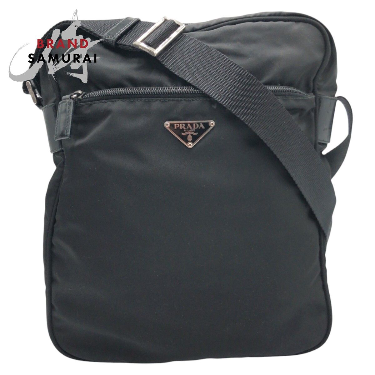 PRADA プラダ ショルダーバッグ ナイロン 三角ロゴ ブラック BT0501