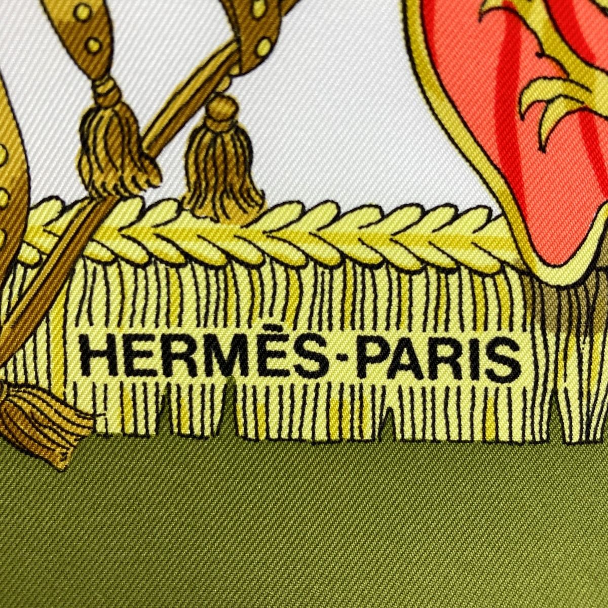 HERMES エルメス カレ90 CAPARACONS DE LA FRANCE ET DE L'INDE 馬飾り