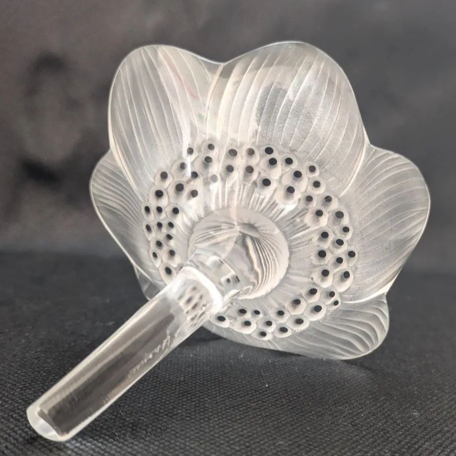 美品 刻印 Lalique ルネ・ラリック アネモネ ペーパーウェイト