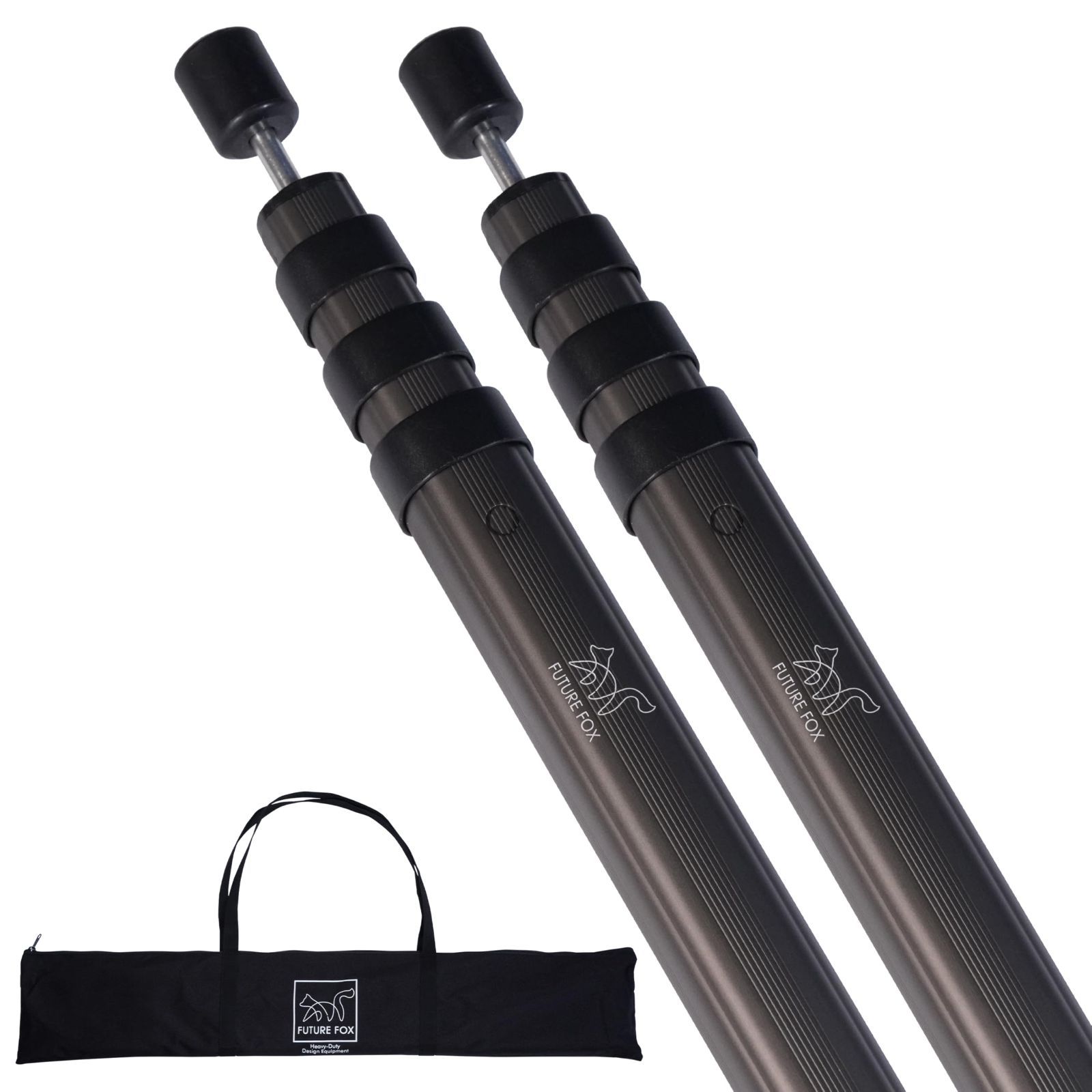 FUTUREFOX 伸縮ポール キャンプ タープポール テントポール アルミ製 2本セット