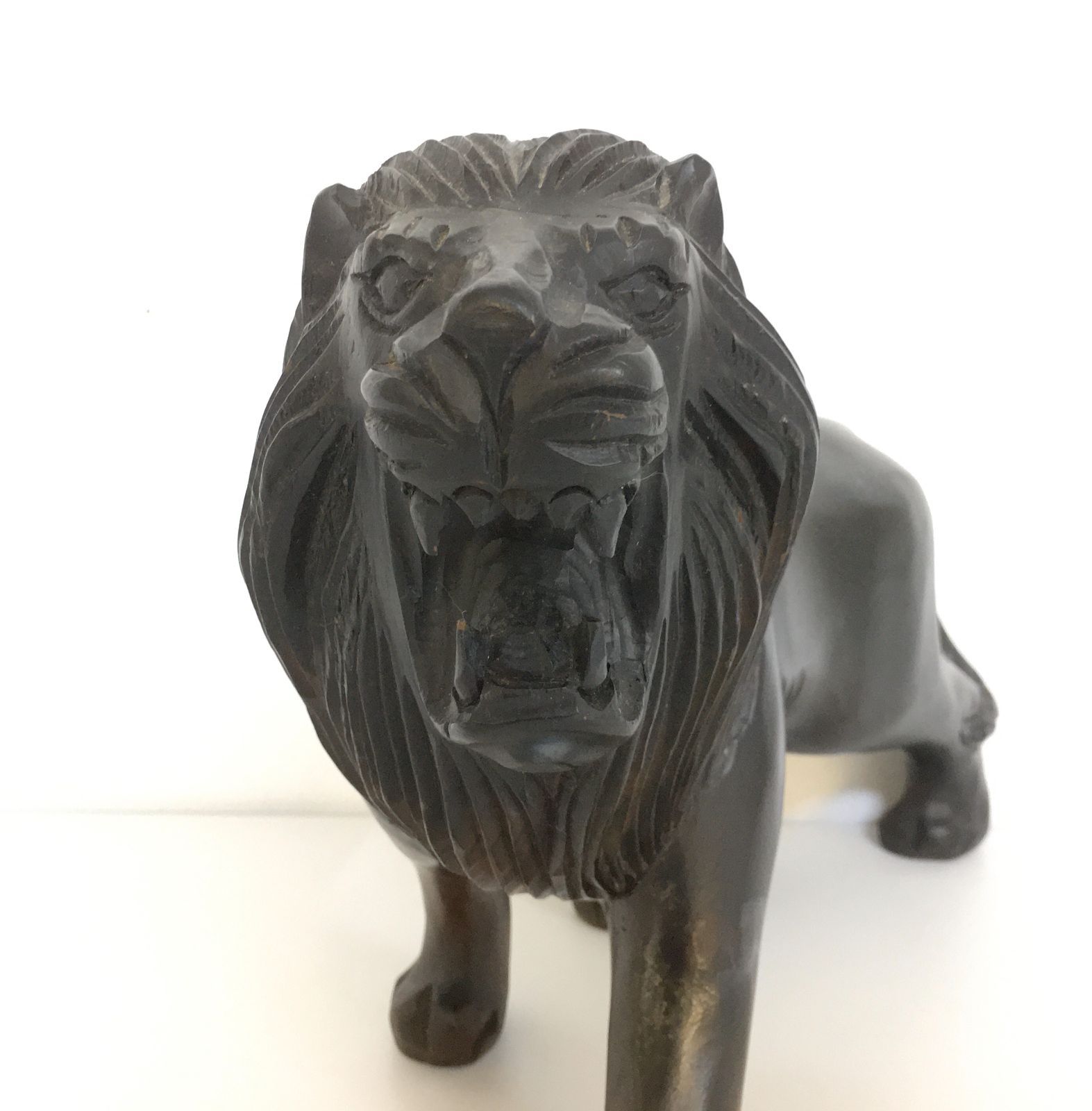 陶器のライオンの一対の置物です  工芸品 美術品 Lisa Larson Larson(リサ ラーソン）Lion with Bird(ライオンと