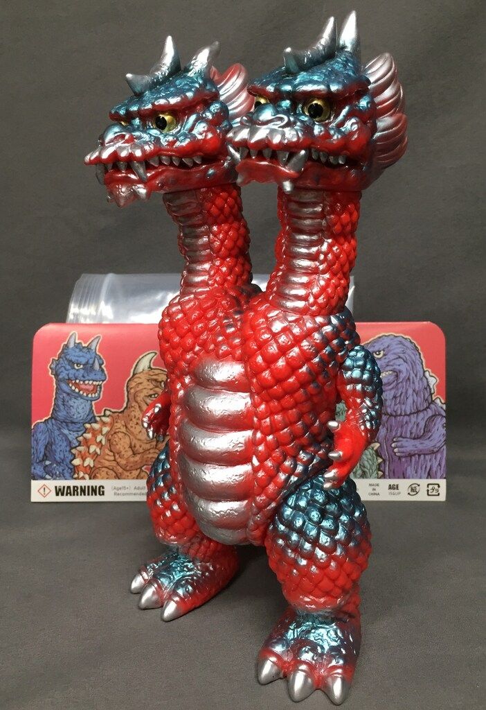LESTANG NICOLAS 犬ギラ 創世の大怪獣 KYODORA 赤成型|銀メタ緑