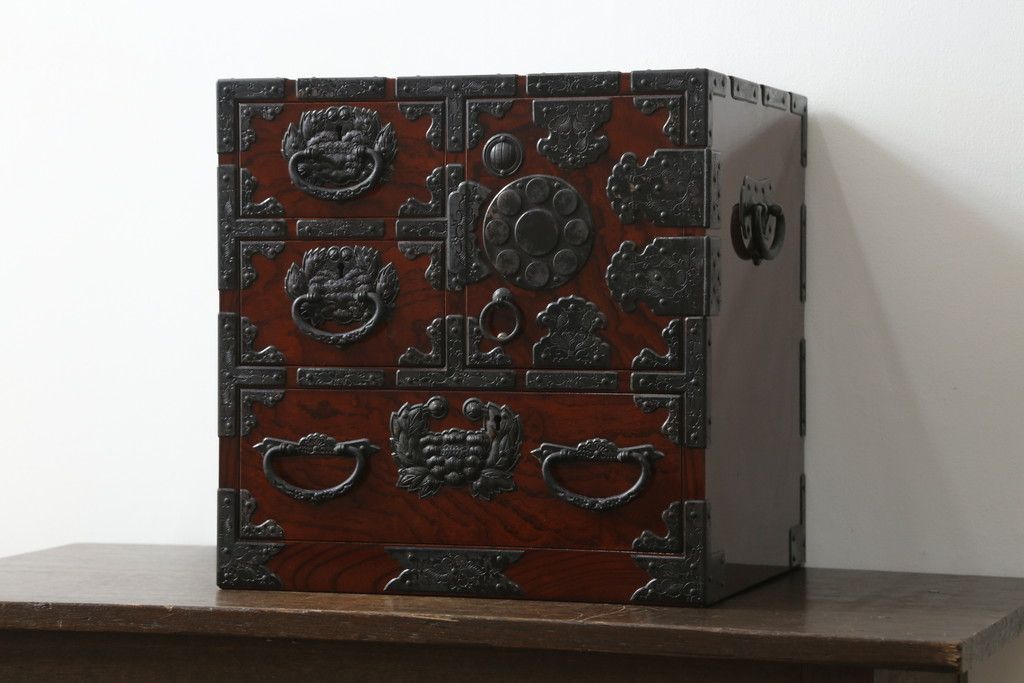事前問合せ必須 小引き出し 中古 小箪笥 仙台箪笥 小物収納 卓上収納 リペア+発送まで3週間前後 R-075733