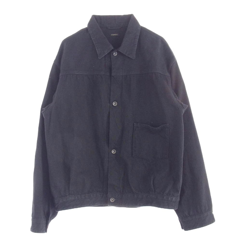 COMOLI コモリ 22AW W03-01001 デニム ジャケット ブラック系 3