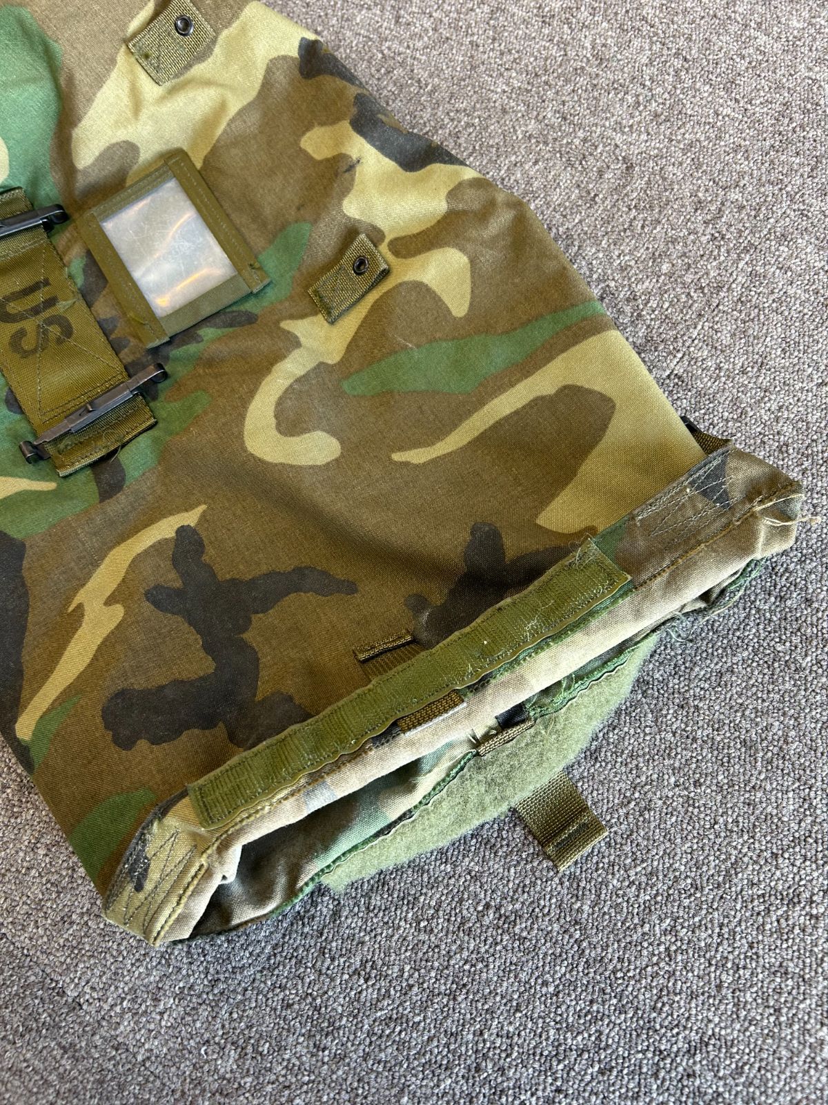 米軍実物】80's~ ケミカルスーツ 用 キャリアバッグ ウッド