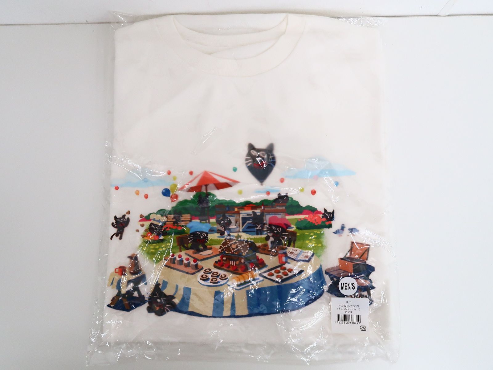キヨ猫シャツ メンズサイズ キヨ猫 キヨ Tシャツ ブラック メンズサイズ 東京ドーム TOP4