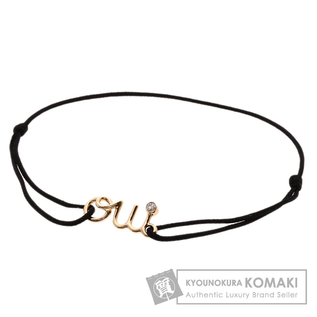 Dior ディオール アムール oui 1P ダイヤモンド コード ブレスレット K18PG レディース