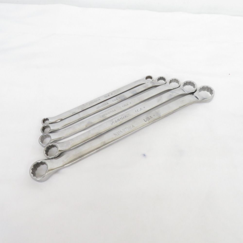 SnapOn メガネレンチ フランクドライブ 10° オフセットボックスレンチ 12角 5本セット XBM0810A.1012A.1214A.1417A.1719A