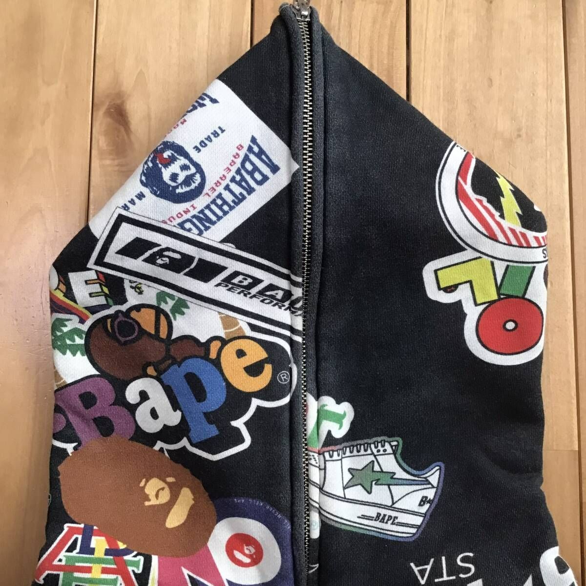 Multi Motif Print フルジップ パーカー Lサイズ a bathing ape BAPE  