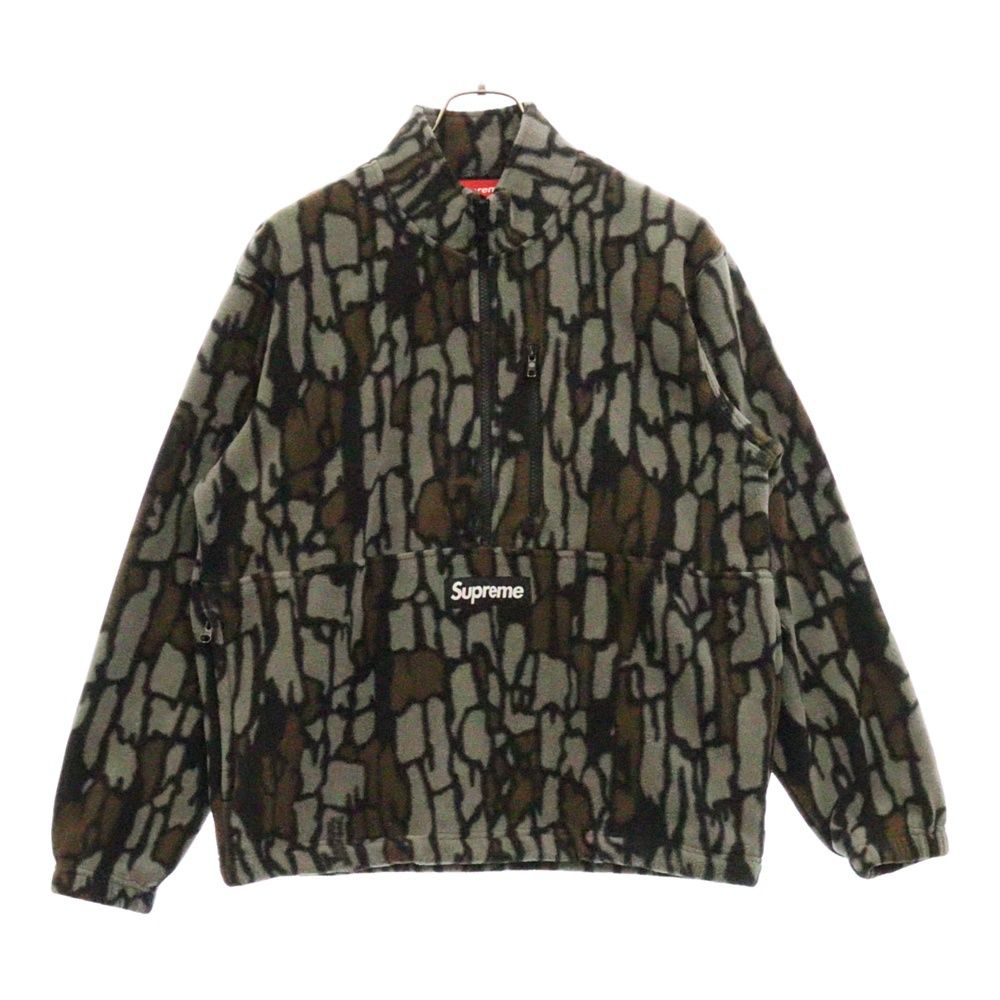 SUPREME シュプリーム 20AW Polartec Half Zip Pullover ポーラテックアノラックフリースジャケット グレー