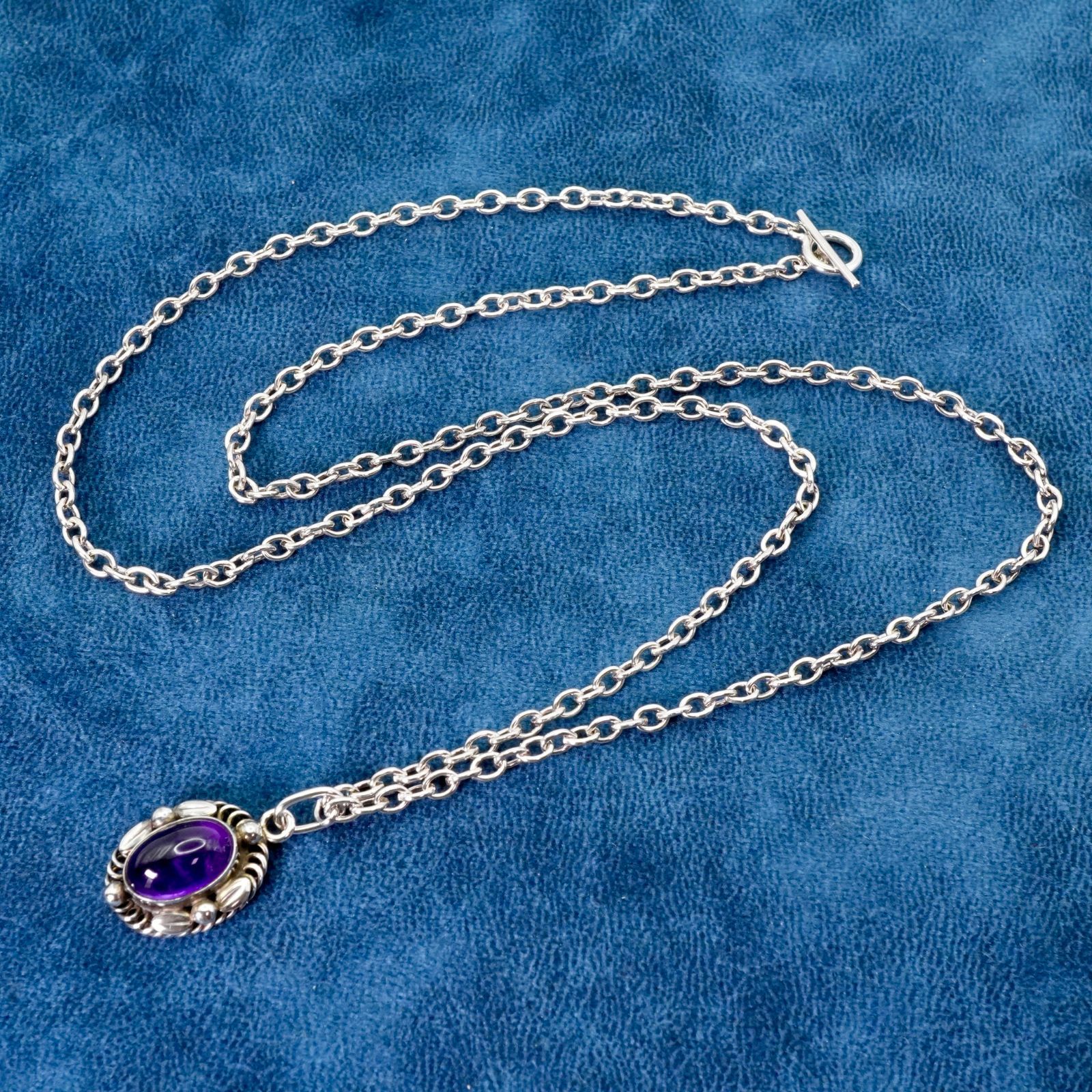 希少 美品 ジョージジェンセン 30 アメジスト ネックレス /25