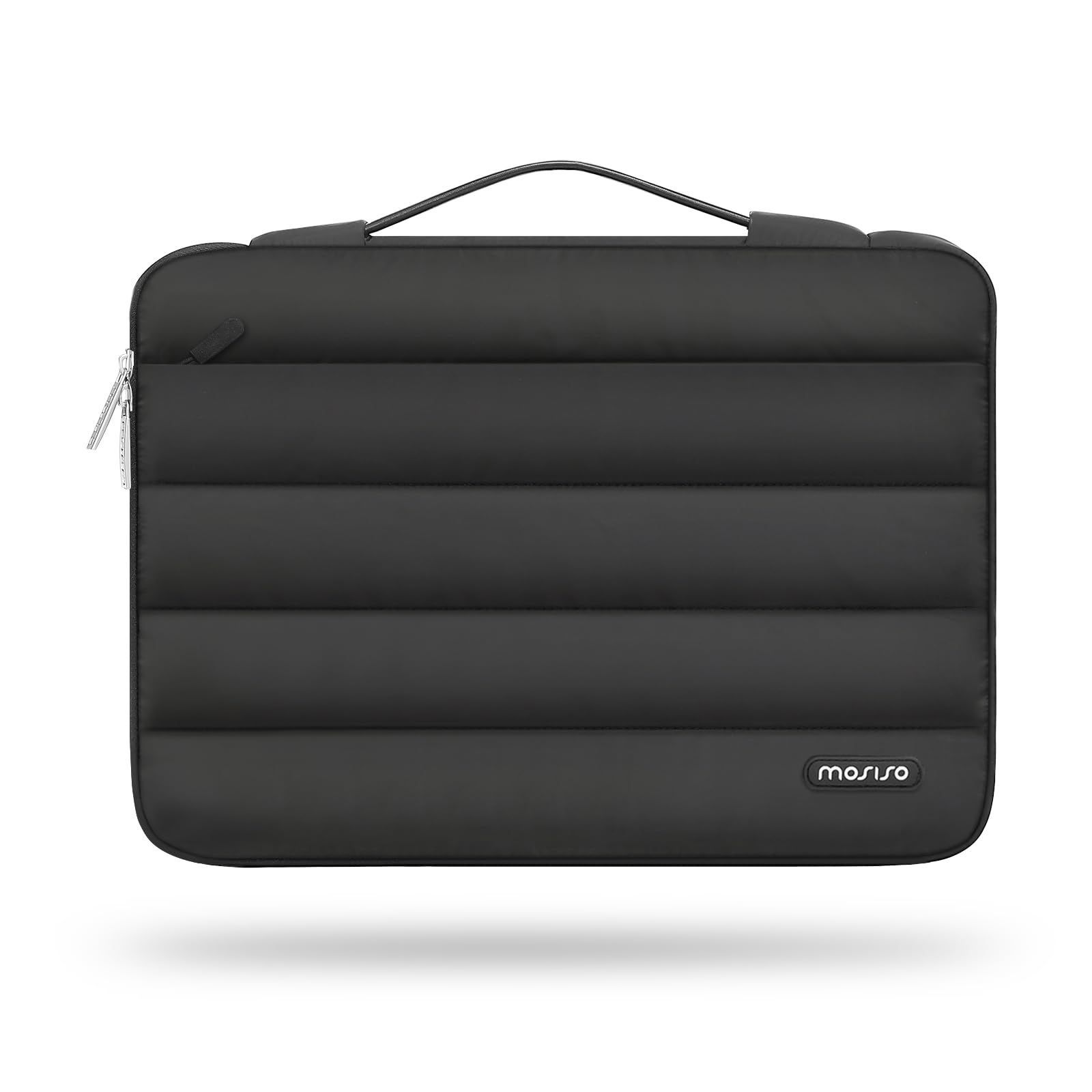 新品 MOSISO 360保護 ふわふわなラップトップスリーブケース、13-13.3 インチ、女性用 男性用 キャリングケース、対応機種 Air M2 M1、対応機種 MacBook Pro 13/14インチ、ベルト付き ポリエステル 横開