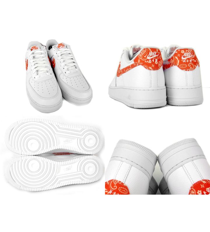 ナイキ NIKE □ 【 WMNS AIR FORCE 1 LOW 07 Essential Orange Paisley