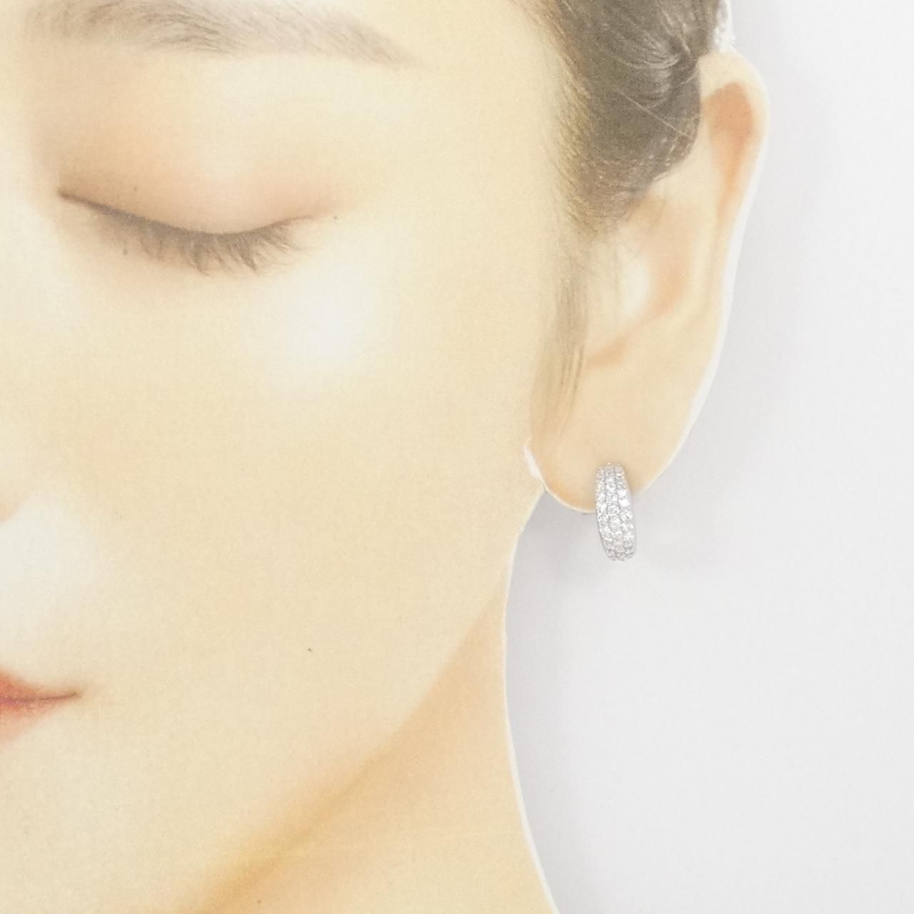 K18WG.パヴェダイアモンドピアス。ダイアモンド1.00ct. 楽天市場】ダイヤモンド ピアス パヴェ K18 1.0カラット イエロー