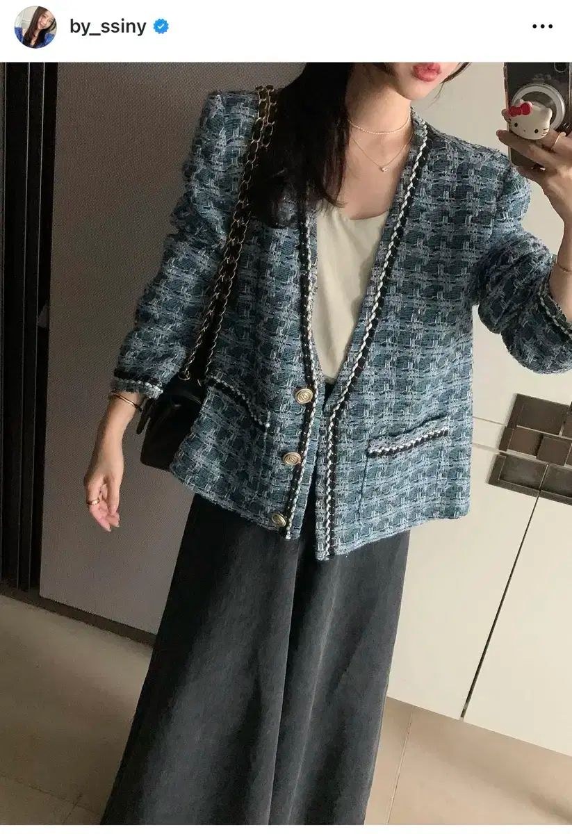 バイシーニー ココフェアー ツイード ブルー