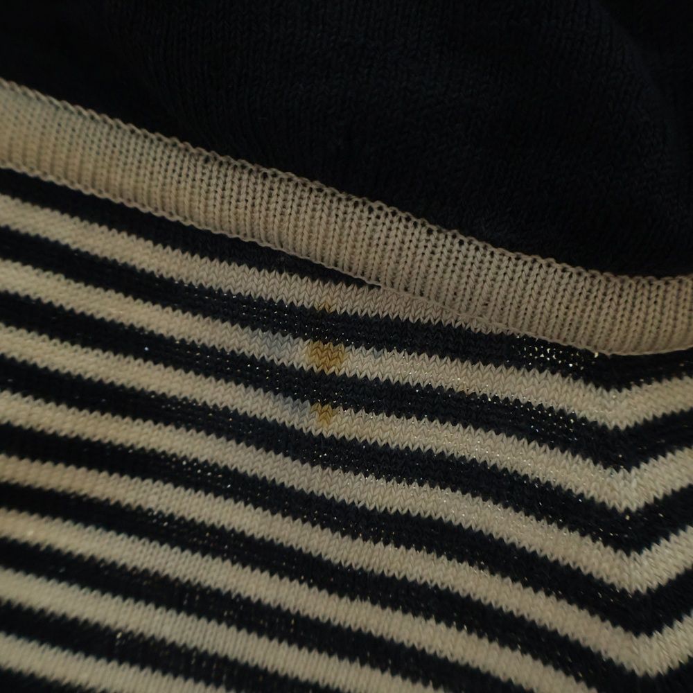 CHANEL (シャネル) 02Cruise クルーズ ボーダー柄 ラインストーンココ  