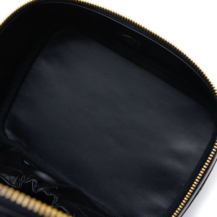 良品 】CHANEL シャネル バニティバッグ ビコローレ A01618 ブラック