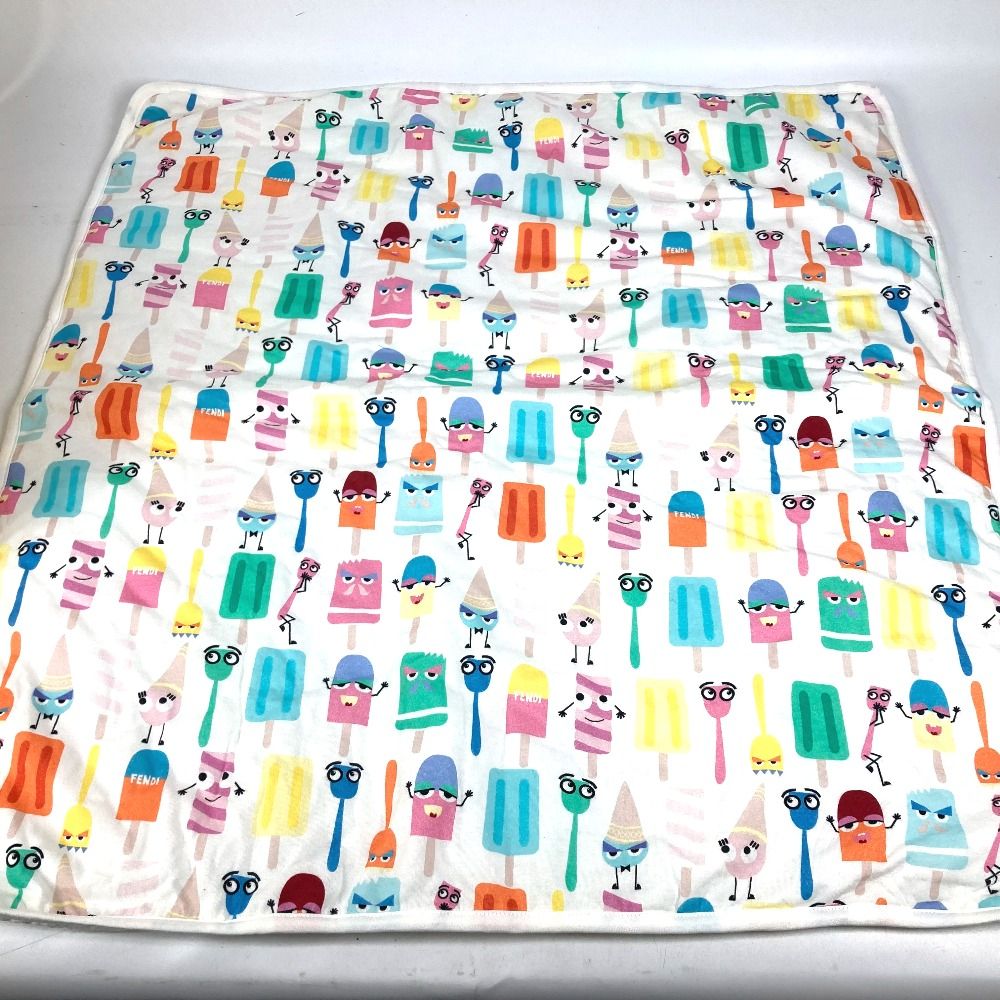 FENDI フェンディ ブランケット ロゴ コットン マルチカラー - メルカリ