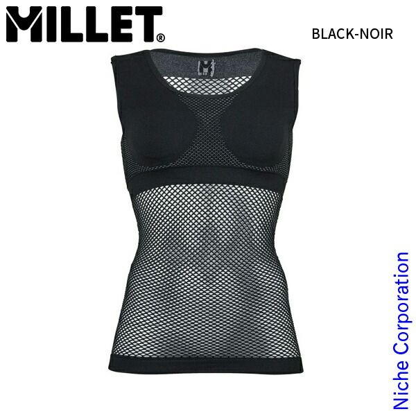 【新品】 ミレー ドライナミック メッシュ タンクトップ ウィメンズ (MIV01278) (N0247 BLACK-NOIR MCD)
