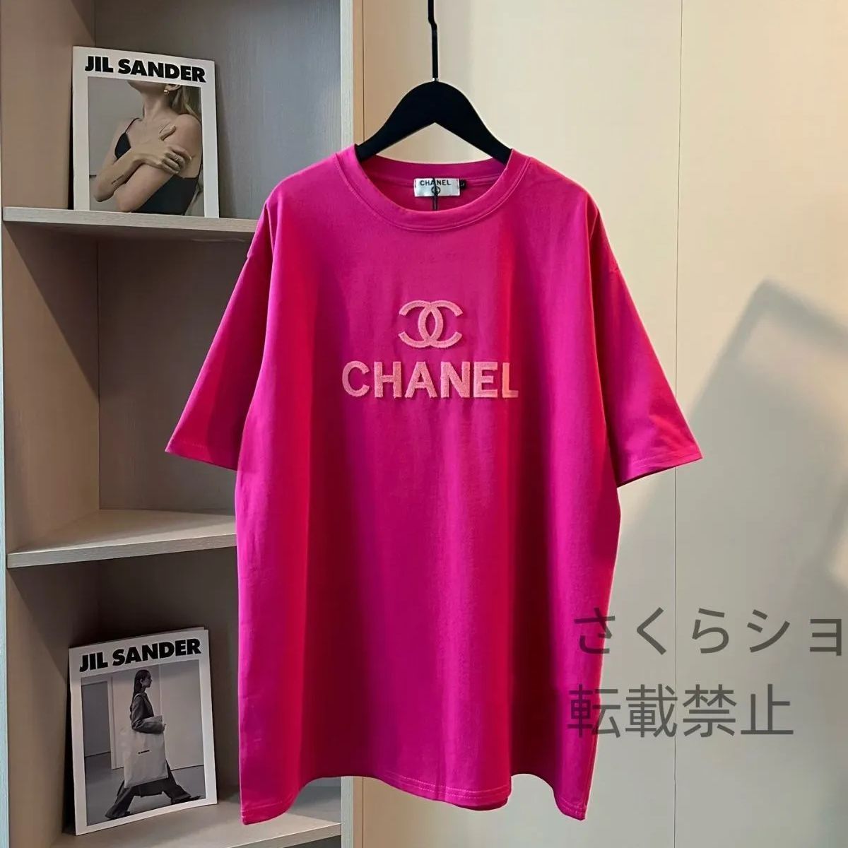 Chanel シャネル/ロゴローズ赤半袖Tシャツ - メルカリ